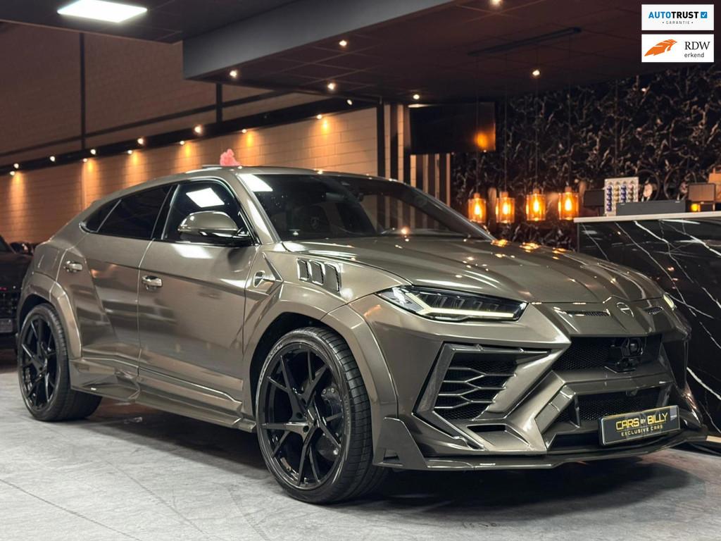 Lamborghini Urus 4.0 V8|MANSORY|STERRENHEMEL|PANO|CARBON|24', Auto's, Lamborghini, Urus, Gebruikt, Leder, Bedrijf