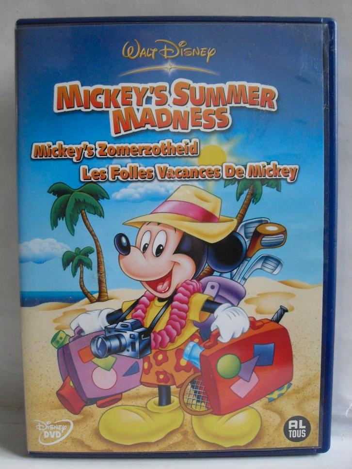 Mickey's Zomer Zotheid (originele dvd) Disney, Cd's en Dvd's, Dvd's | Tekenfilms en Animatie, Zo goed als nieuw, Europees, Tekenfilm
