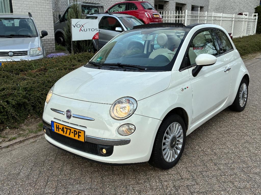 Fiat 500 1.2 Cabrio met wat werk Lees Tekst!, Voorwielaandrijving, Euro 5, Stof, 4 cilinders