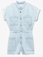 Mango jumpsuit playsuit light blue spijker M, Maat 38/40 (M), Mango, Blauw, Nieuw