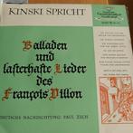 Kinski Spreekt: Balladen en Lasterlijke Liederen van Villon, Ophalen of Verzenden, 1960 - 1969, Gebruikt, 7 inch