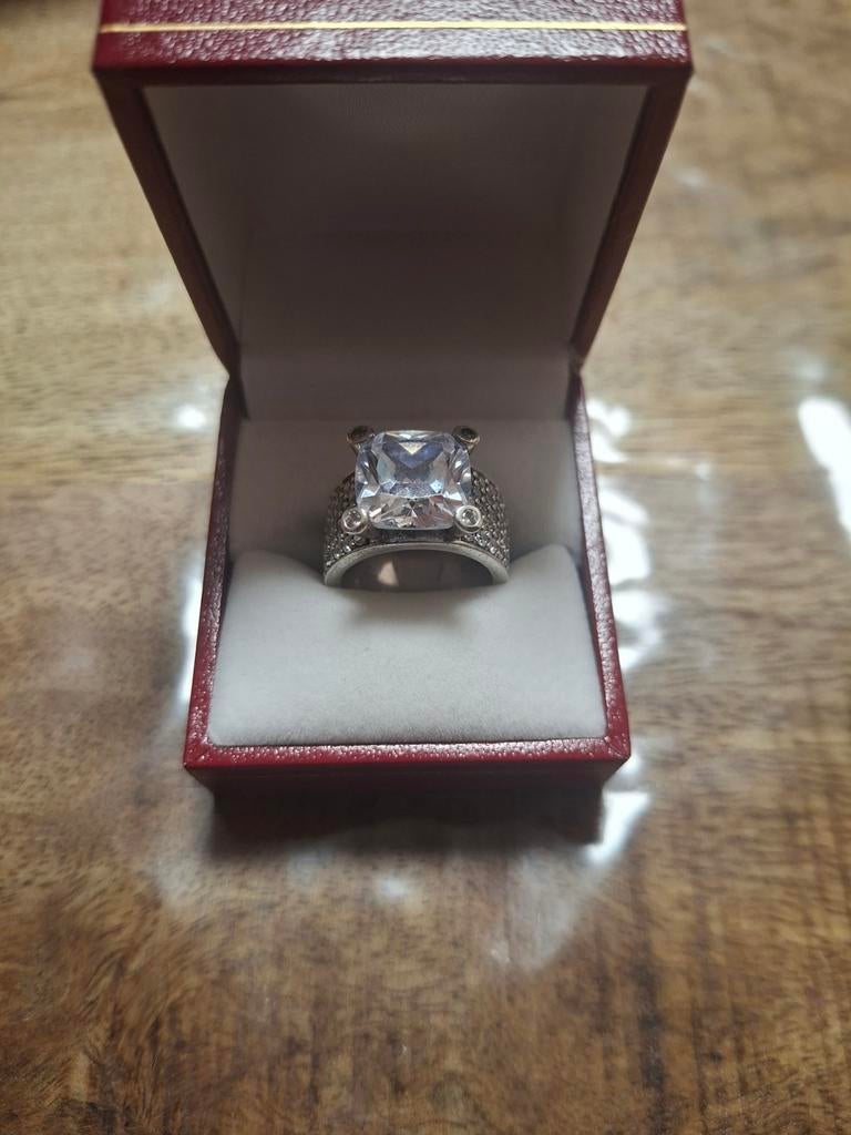 Ti sento mooie grove ring maat 17.2, Sieraden, Tassen en Uiterlijk, Ringen, Ophalen of Verzenden, Zo goed als nieuw, 17 tot 18