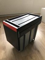 Inbouw prullenbak zwart, Ophalen, Zo goed als nieuw, Kunststof, Minder dan 50 cm