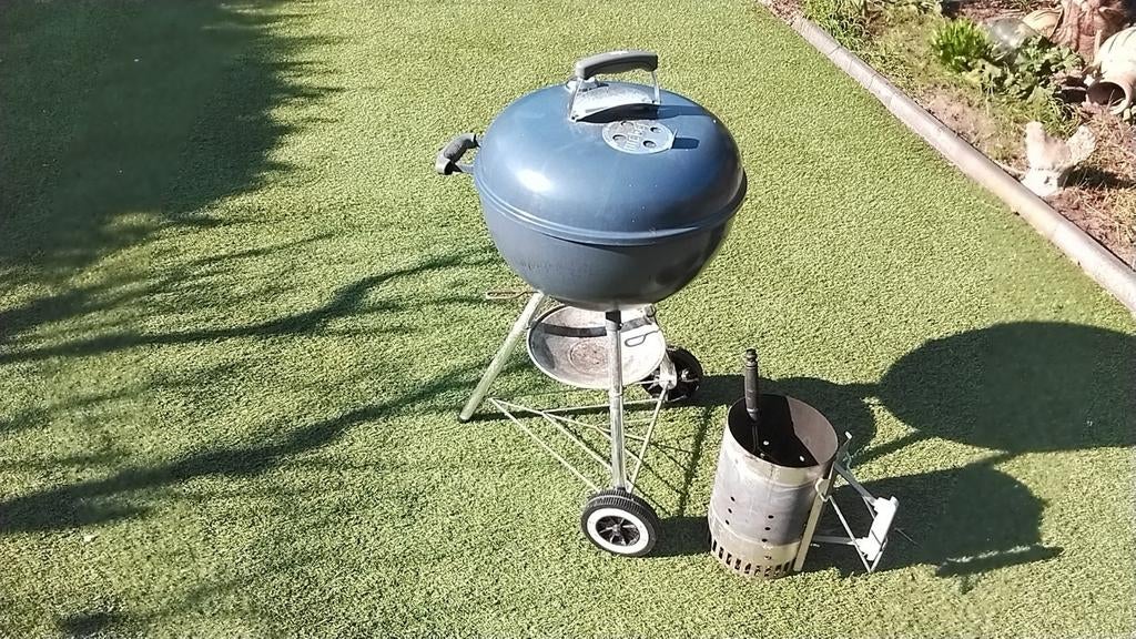 Weber BBQ 48cm met quick starter en borstel, Ophalen, Gebruikt, Weber, Met accessoires