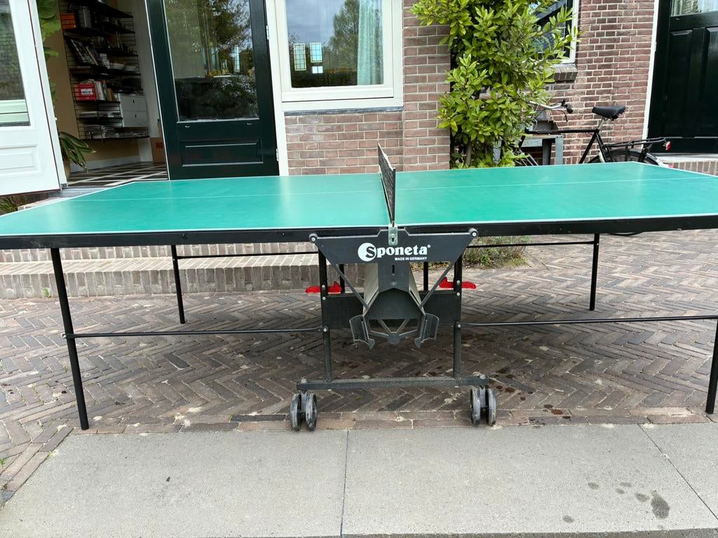 Tafeltennistafel outdoor opklapbaar sponeta, Sport en Fitness, Tafeltennis, Ophalen, Zo goed als nieuw, Tafel Outdoor