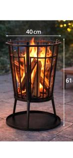 Vuurkorf met Bodemplaat - Vonkenscherm - Diameter 40 cm, Ophalen, Nieuw, Vuurkorf