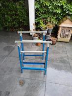 2 in hoogte verstelbare schragen - stevige kwaliteit, Doe-het-zelf en Verbouw, Ophalen, Zo goed als nieuw, Inklapbaar