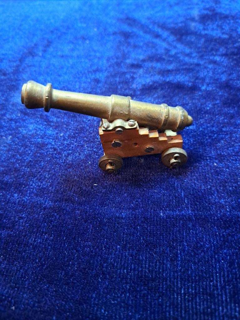 Miniatuur Bronzen Kanon - 6.5 cm, Antiek en Kunst, Ophalen of Verzenden, Brons