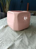 Roze Bloempot - Vierkant Design 14x14, Vierkant, Ophalen of Verzenden, Zo goed als nieuw, Balkon