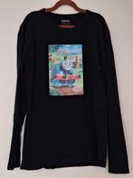 💚Longsleeve 146  Zwart met Grote Thomas de trein print 🚂🚃, Ophalen of Verzenden, Gebruikt, Jongen of Meisje, Shirt of Longsleeve