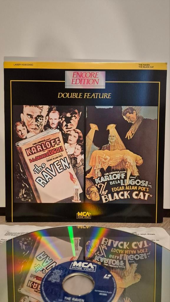 The Raven & The Black Cat Laserdisc, Ophalen of Verzenden, Zo goed als nieuw, 1960 - 1969, 12 inch