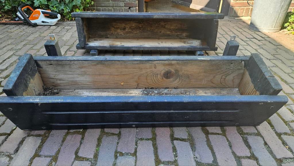 Stevige bloembakken, Tuin en Terras, Ophalen, Gebruikt, Rond, Kunststof