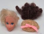 Barbie pop hoofd met pruiken, Ophalen of Verzenden, Gebruikt, Barbie