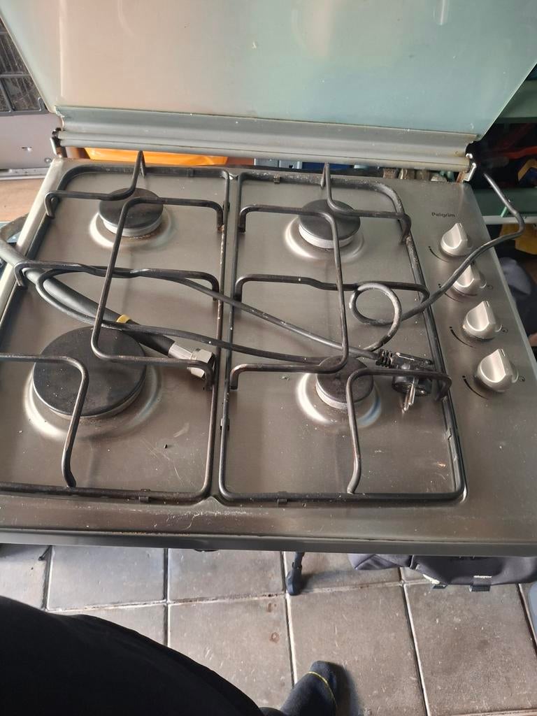 Pelgrim Gaskookplaat 4 pits, Ophalen, Gebruikt, 4 kookzones, Gas