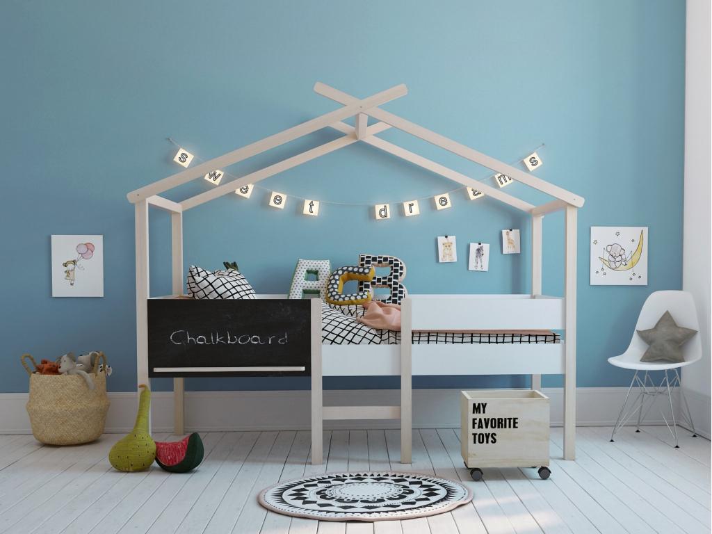 Alto huisbed - 90x200 - Wit, Niet ingevuld, Niet ingevuld, Niet ingevuld