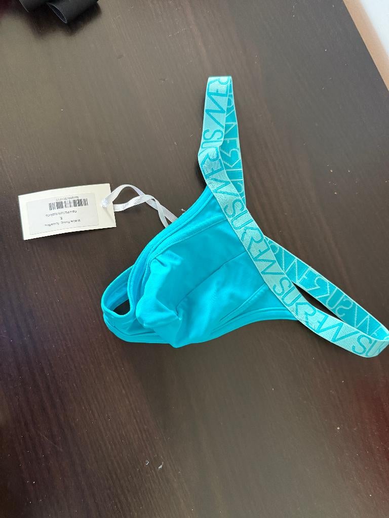 Sukrew, string, erenstirng, maat S, blauw, Ophalen of Verzenden, Maat 46 (S) of kleiner, Blauw, Zwemslip