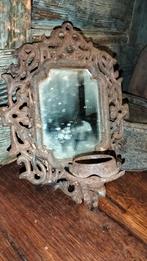 Gietijzeren ijzeren wand spiegel hanger ovaal kaars, Ophalen of Verzenden