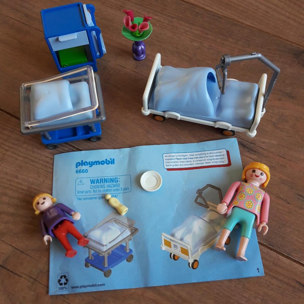 Playmobil 6660 Kraamkamer, Kinderen en Baby's, Speelgoed | Playmobil, Zo goed als nieuw, Complete set, Ophalen of Verzenden