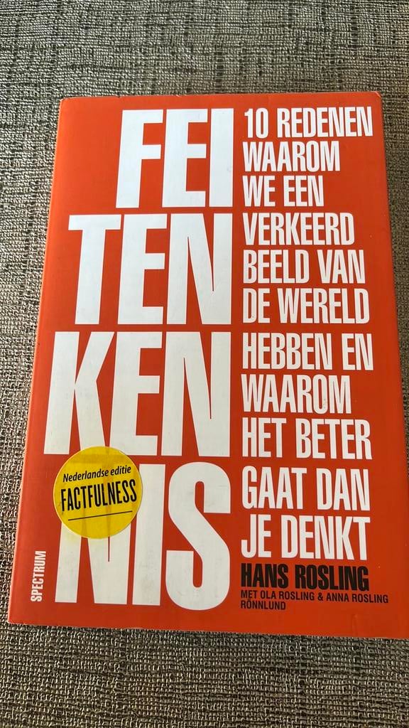 Hans Rosling - Feitenkennis, Boeken, Ophalen of Verzenden, Zo goed als nieuw, Hans Rosling