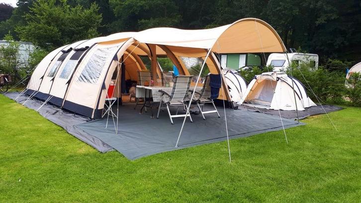 Obelink Miami Easy Air opblaasbaar met 6 slaapplaatsen, Caravans en Kamperen, Tenten, tot en met 6, Gebruikt, Ophalen