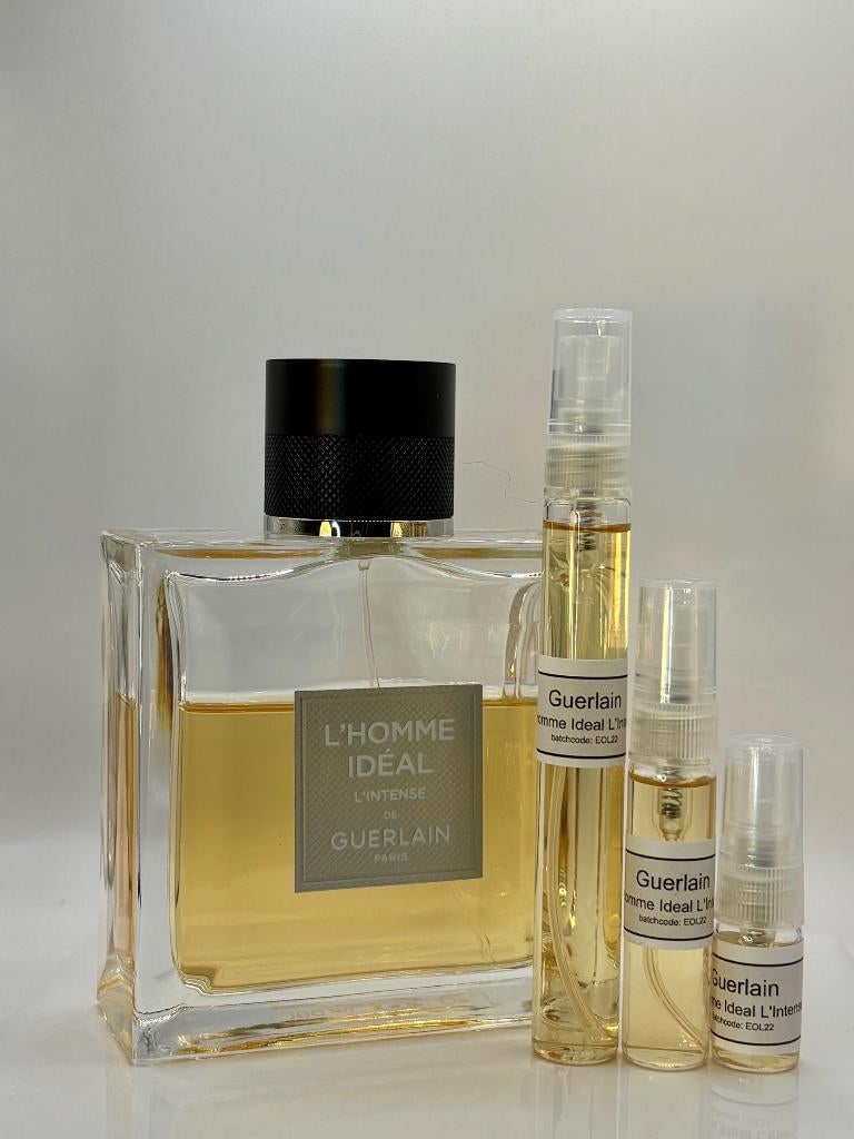 Guerlain - L’Homme Idéal L’Intense 2ml-5ml-10ml, Sieraden, Tassen en Uiterlijk, Uiterlijk | Parfum, Verzenden, Nieuw
