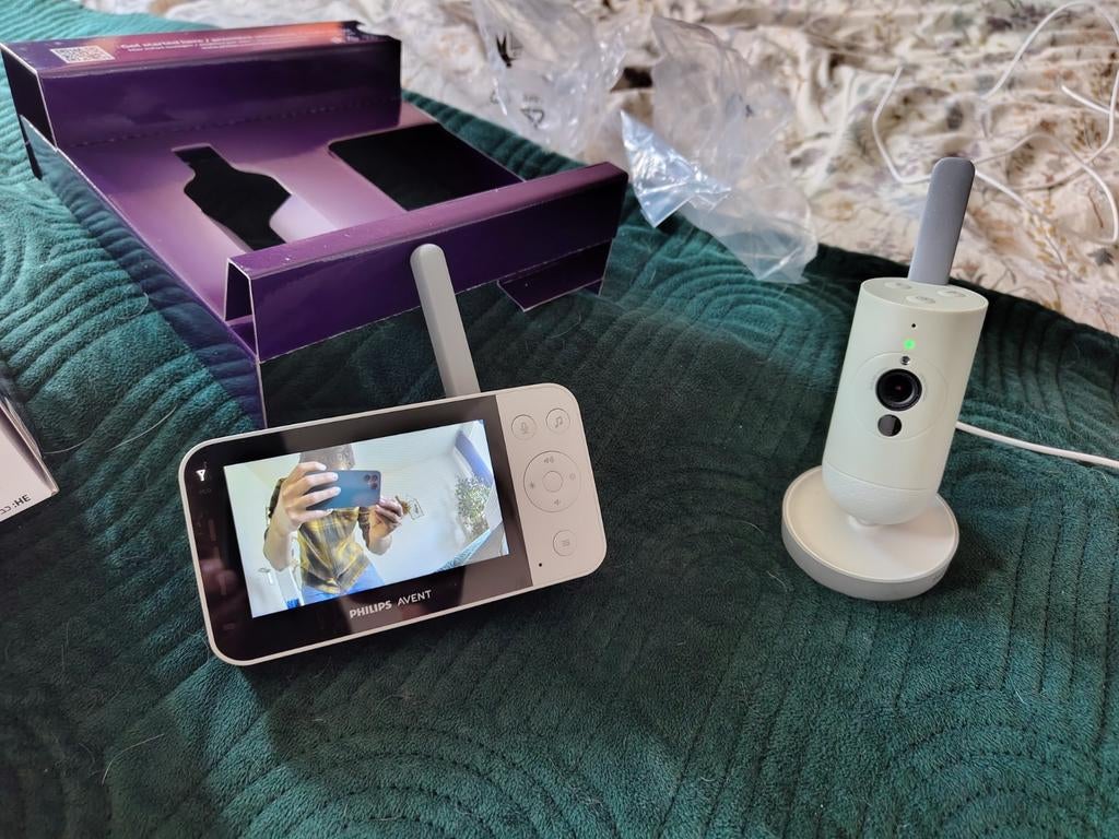 Philips Avent Babyfoon Monitor met Camera, Kinderen en Baby's, Babyfoons, Ophalen of Verzenden, Zo goed als nieuw, Minder dan 100 meter