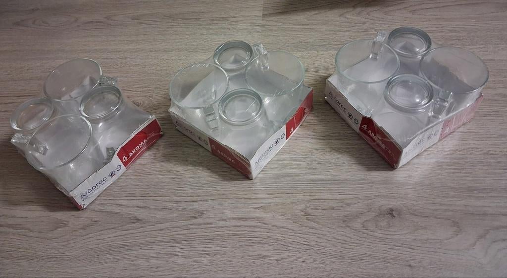 12 theeglazen Arcoroc, Glas of Glazen, Nieuw, Ophalen of Verzenden, Glas
