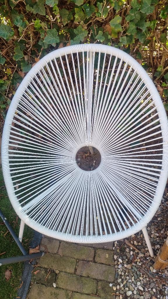 Witte Acapulco tuinstoel, Ophalen, Zo goed als nieuw, Kunststof