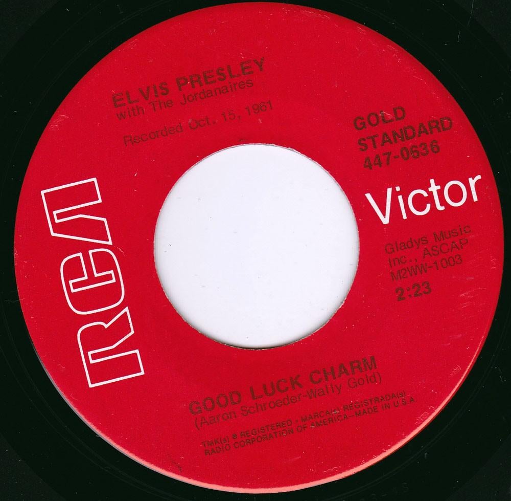 Elvis Presley - Good Luck Charm 7"45, Cd's en Dvd's, 7 inch, Single, Ophalen of Verzenden, Zo goed als nieuw