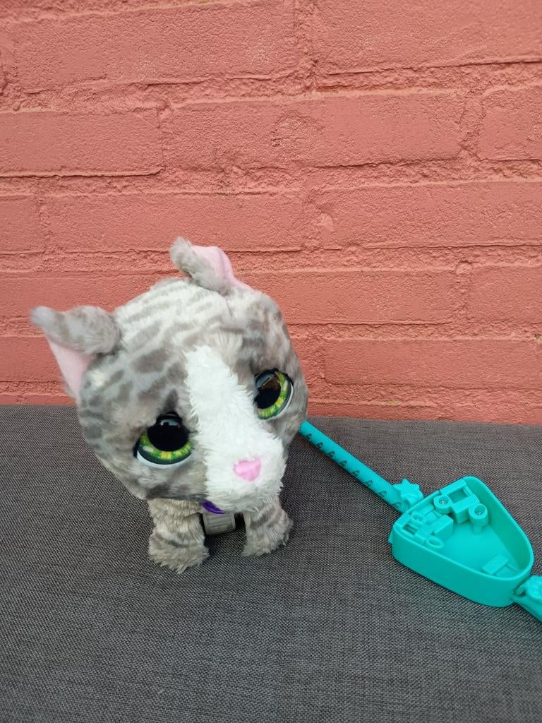 FurReal Friends Kat met geluid en wandelstok, Kinderen en Baby's, Speelgoed | Knuffels en Pluche, Ophalen, Zo goed als nieuw, Poes