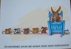 moederdag cartoon met konijnen - nieuw, Verzenden, 1980 tot heden, Ongelopen, Overige thema's