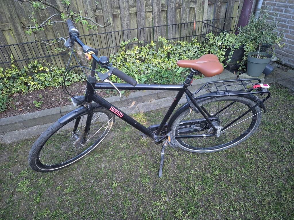 Union herenfiets met 7 versnellingen. Opknapper 28 inch, Fietsen en Brommers, Fietsen | Heren | Herenfietsen, Gebruikt, Velgrem