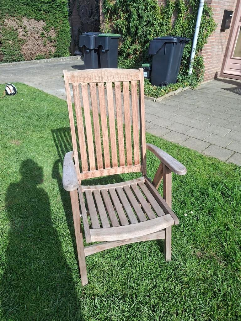 Teakhouten tuinstoelen Allure, Ophalen, Teakhout, Verstelbaar