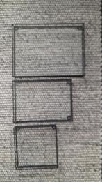 3x VT Wonen 3D fotolijstjes zwart metaal glas, Ophalen of Verzenden