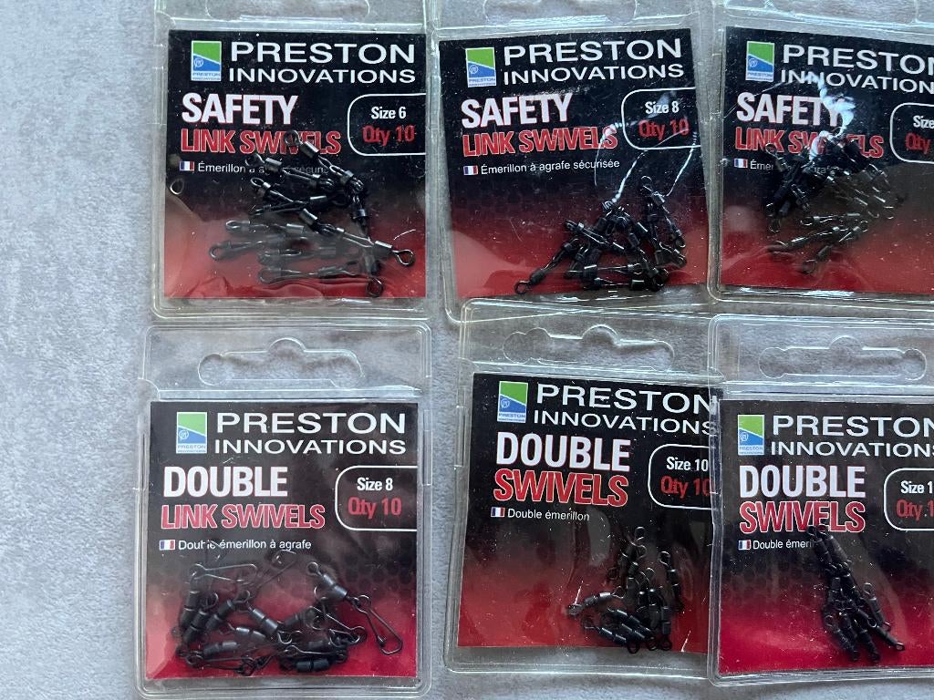 adv 228 / NIEUW mixset 9 pakjes swivels PRESTON, Ophalen of Verzenden, Nieuw, Overige typen