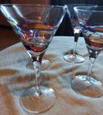 6 Handgemaakte Roemeense Likeurglazen met Kleurrijk Design, Antiek en Kunst, Ophalen of Verzenden