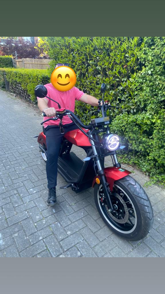 GTS HL.6.0S Elektrische Chopper Bromfiets, Fietsen en Brommers, Ophalen, Zo goed als nieuw, Maximaal 25 km/u