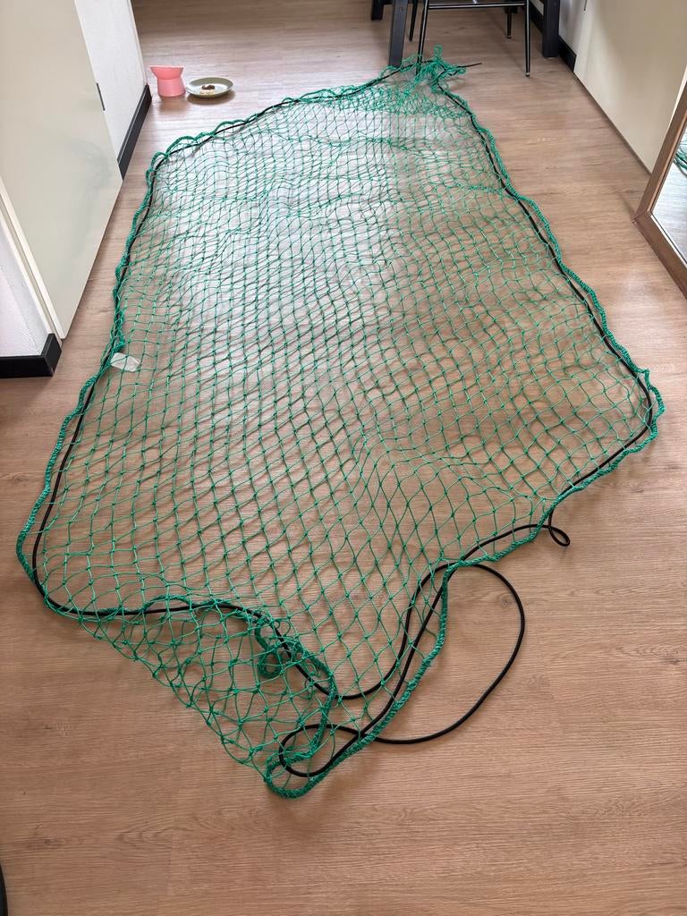 Net voor kar - Groen afdeknet voor aanhanger of trailer, Ophalen of Verzenden, Gebruikt