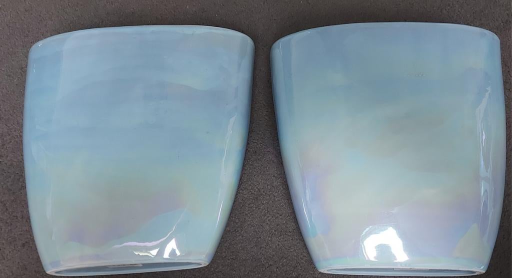 Pearl vazen - 2 stuks, Ophalen, Overige materialen, Blauw, Zo goed als nieuw