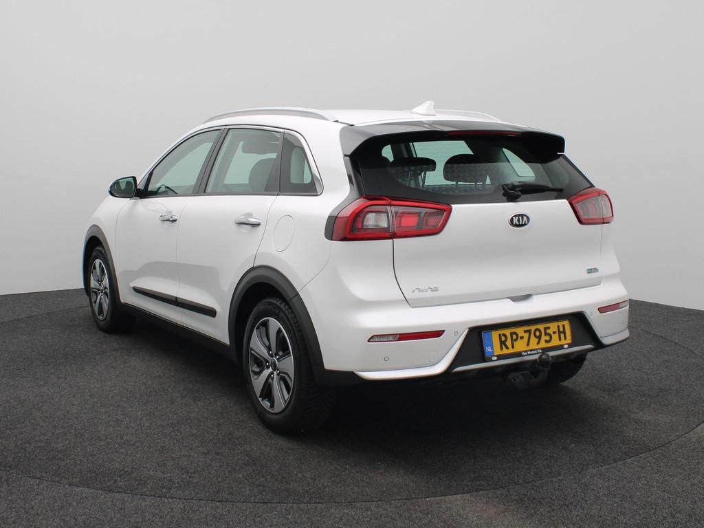 Kia Niro 1.6 GDi Hybrid DynamicLine | Trekhaak | Climate Con, 12 maanden, Gebruikt, Euro 6, Leder en Stof