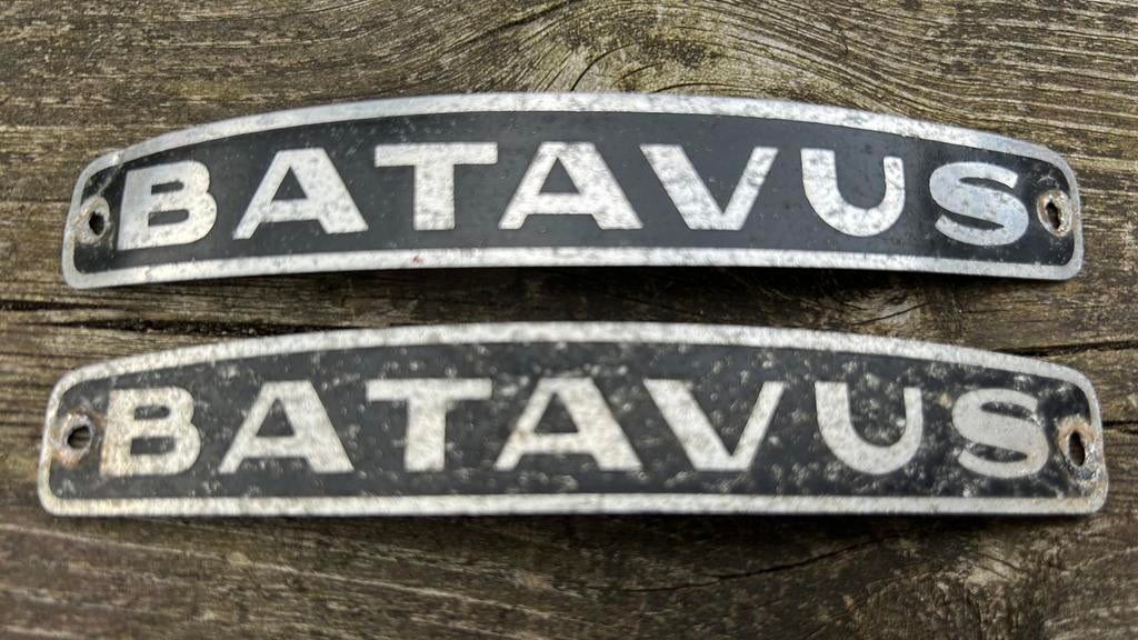 Batavus buddyseat logos emblemen, Ophalen, Gebruikt, Zadel