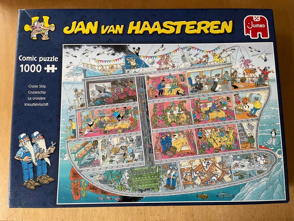 Jan van Haasteren comic puzzle 1000 stukjes, Ophalen, 500 t/m 1500 stukjes, Zo goed als nieuw, Legpuzzel