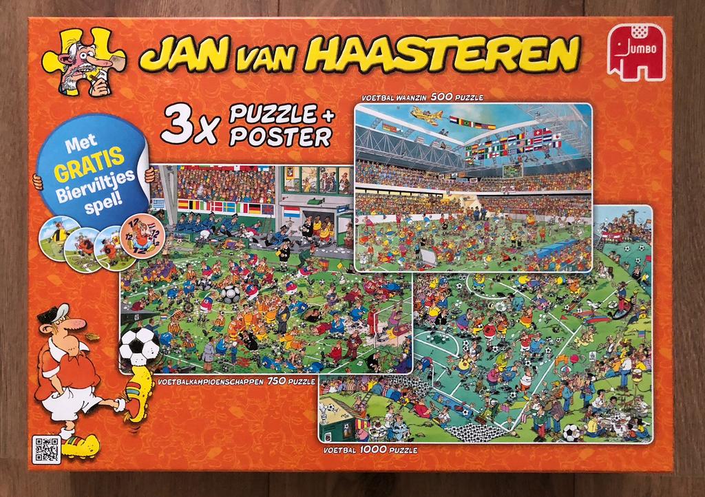 Jan van Haasteren puzzels, Ophalen, 500 t/m 1500 stukjes, Zo goed als nieuw, Legpuzzel