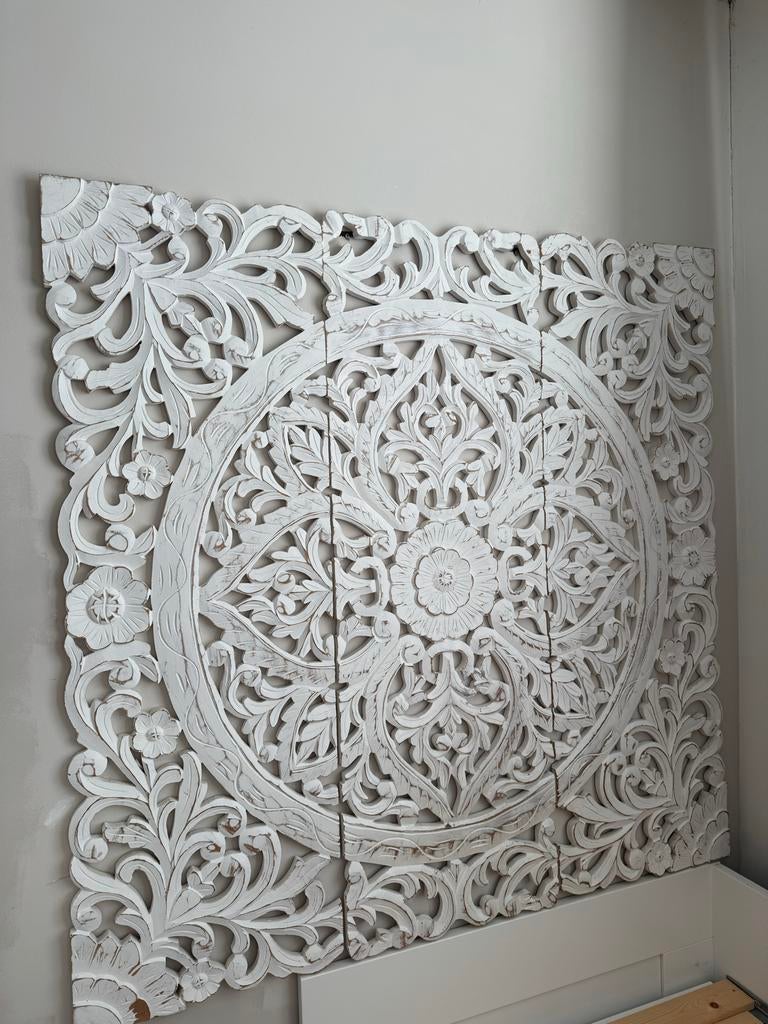 Prachtig Oosters Wandpaneel - Zo goed als nieuw 120x120, Oosters, Hout, Ophalen of Verzenden, Zo goed als nieuw