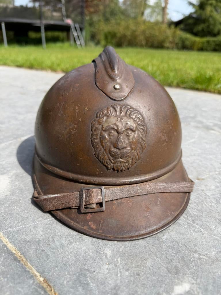 Belgische m15 adrian helm, Verzamelen, Ophalen of Verzenden, Landmacht, Overige gebieden, Helm of Baret