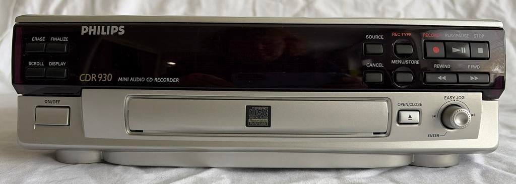 Philips CDR 930 Mini Audio CD Recorder, Ophalen of Verzenden, Gebruikt, Philips