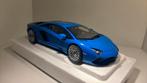 Lamborghini Aventador s bleu autoart 1.18, Ophalen of Verzenden, Autoart, A, A