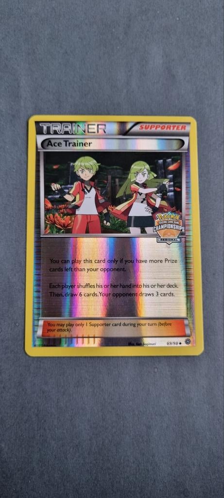 Ace Trainer 69/98 Ancient Origins Regional Championship, Ophalen of Verzenden, Zo goed als nieuw, Losse kaart, Foil