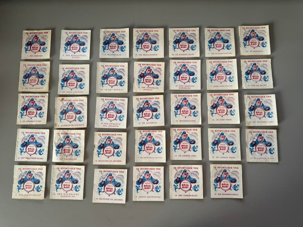 Unieke reclameboekjes De avonturen van kapitein brul boei, Verzamelen, Retro, Ophalen of Verzenden, Huis en Inrichting