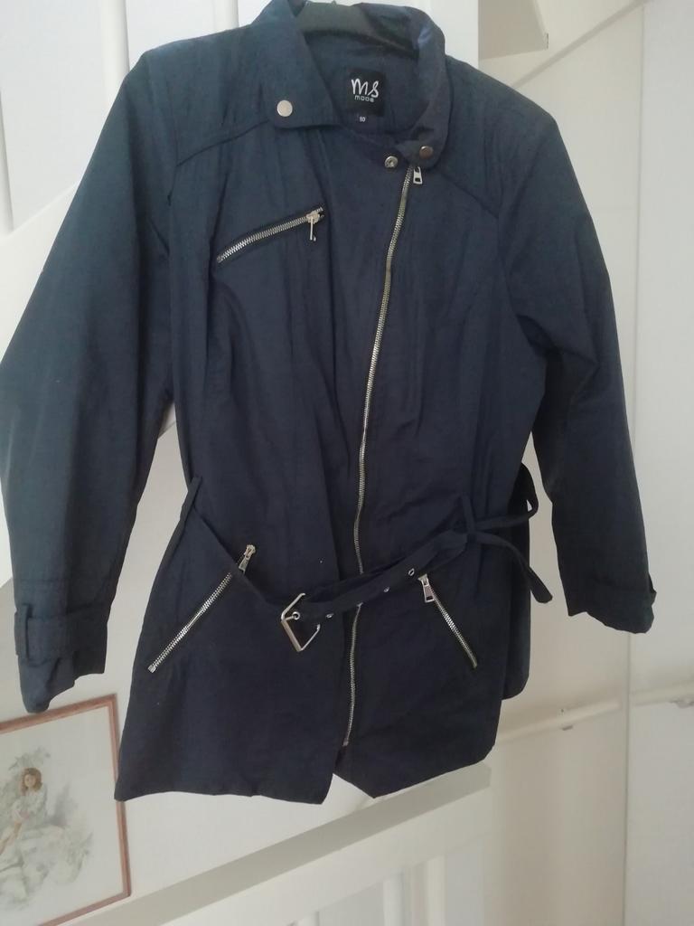 Zeer nette blauwe zomerjas met voering maat 50 ms mode, Blauw, Maat 46/48 (XL) of groter, Ophalen of Verzenden, Zo goed als nieuw